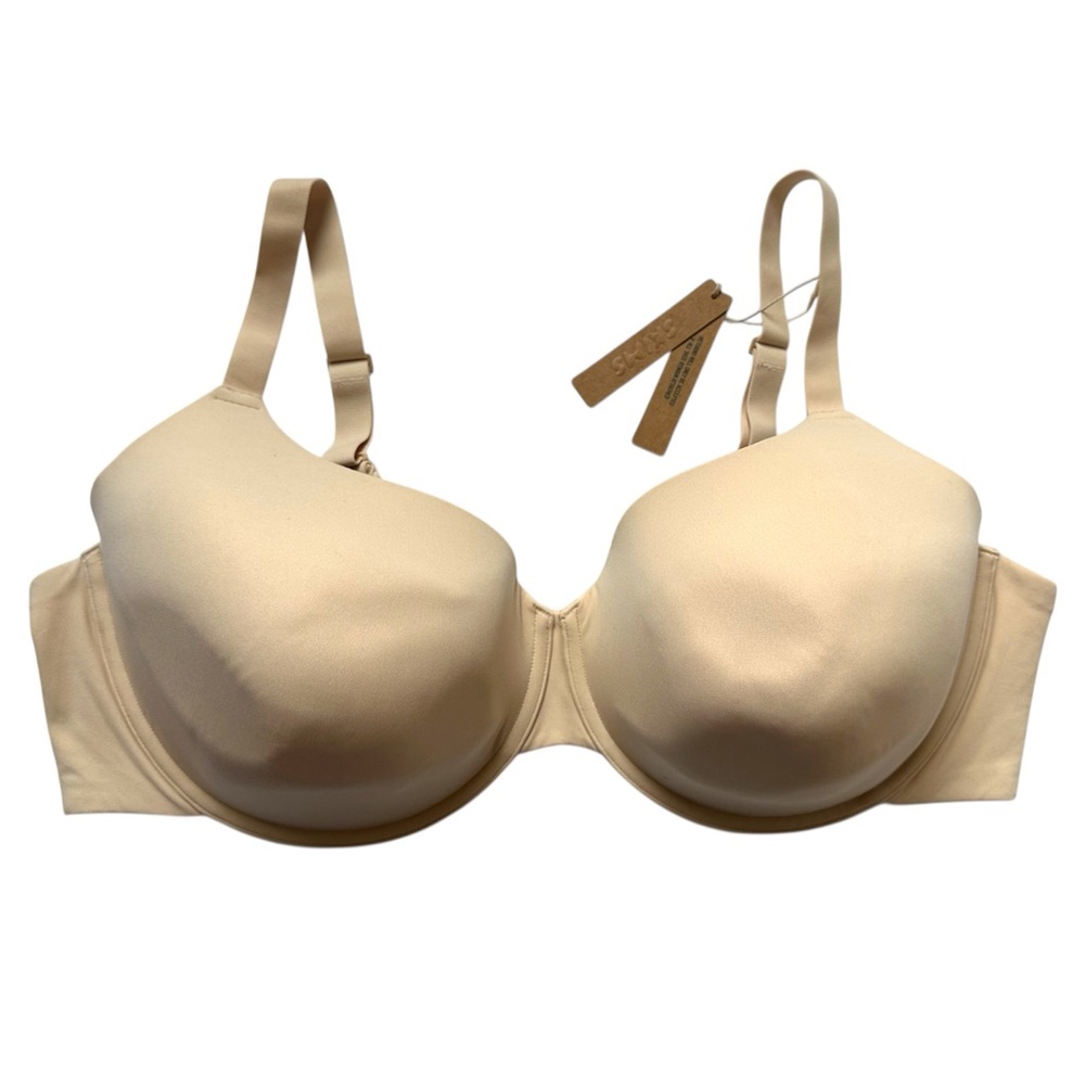 NWT SKIMS Fits Everybody T-shirt Bra BR-UWR-2294 Sand Size 46D
